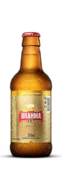 Brahma Zero Garrafa Vidro 300ml
