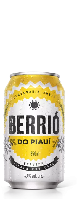 Imagem de uma latinha de cerveja Berrió do Piauí 350ml