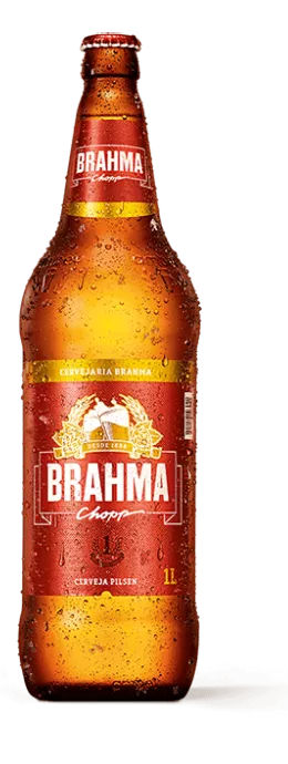 Imagem de uma garrafa de cerveja de Brahma Chopp 1 Litro
