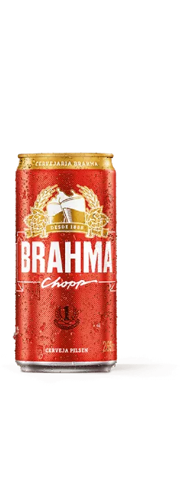 Imagem de uma latinha de cerveja de Brahma Chopp 269ml