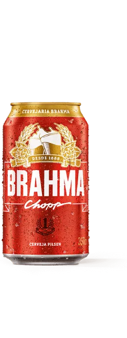 Imagem de uma latinha de cerveja de Brahma Chopp 350ml