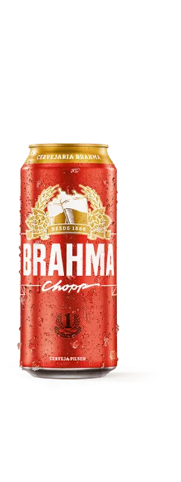 Imagem de uma latinha de cerveja de Brahma Chopp 473ml