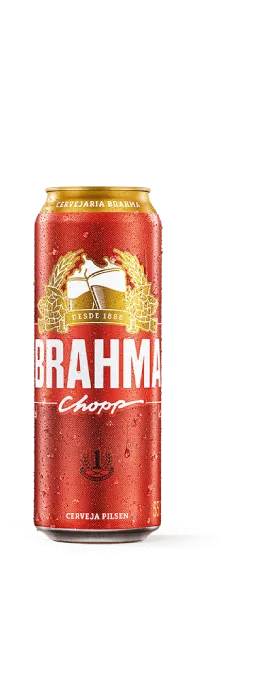 Imagem de uma latinha de cerveja de Brahma Chopp 550ml