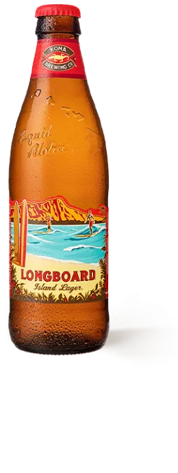 Imagem de uma garrafa de cerveja Kona Long Bord 355ml