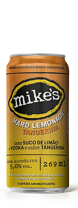 Imagem de uma latinha de Mike's Hard Lemonade Tangerina 296ml