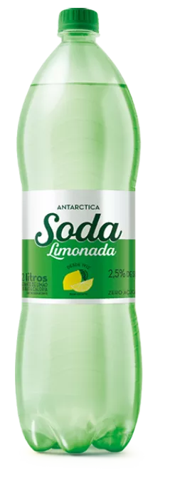 Imagem de uma garrafa de Soda Limonada Antarctica Zero 2L