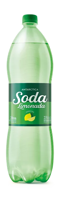 Imagem de uma garrafa de Soda Soda Limonada Antarctica 2L