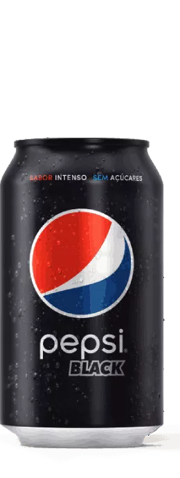 Imagem de uma latinha de Pepsi Black 350ml