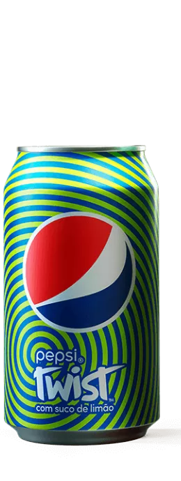Imagem de uma latinha de Pepsi Twist 350ml