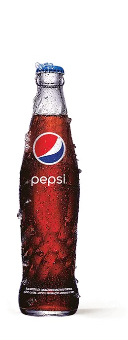 Imagem de uma garrafa de vidro de Pepsi 284ml