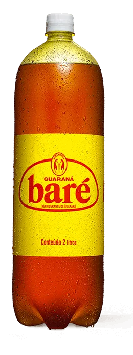 Imagem de uma garrafa de Guaraná Baré 2L