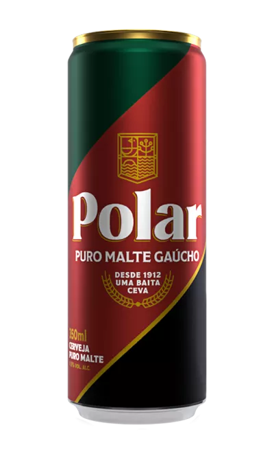 Imagem de uma latinha de Polar Puro Malte Gaúcho 350ml